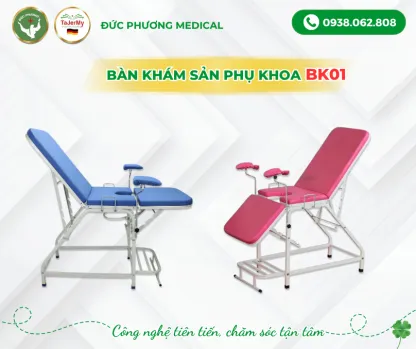 BÀN KHÁM SẢN PHỤ KHOA BK01 - HỖ TRỢ TỐI ƯU CHO SỨC KHỎE PHỤ NỮ